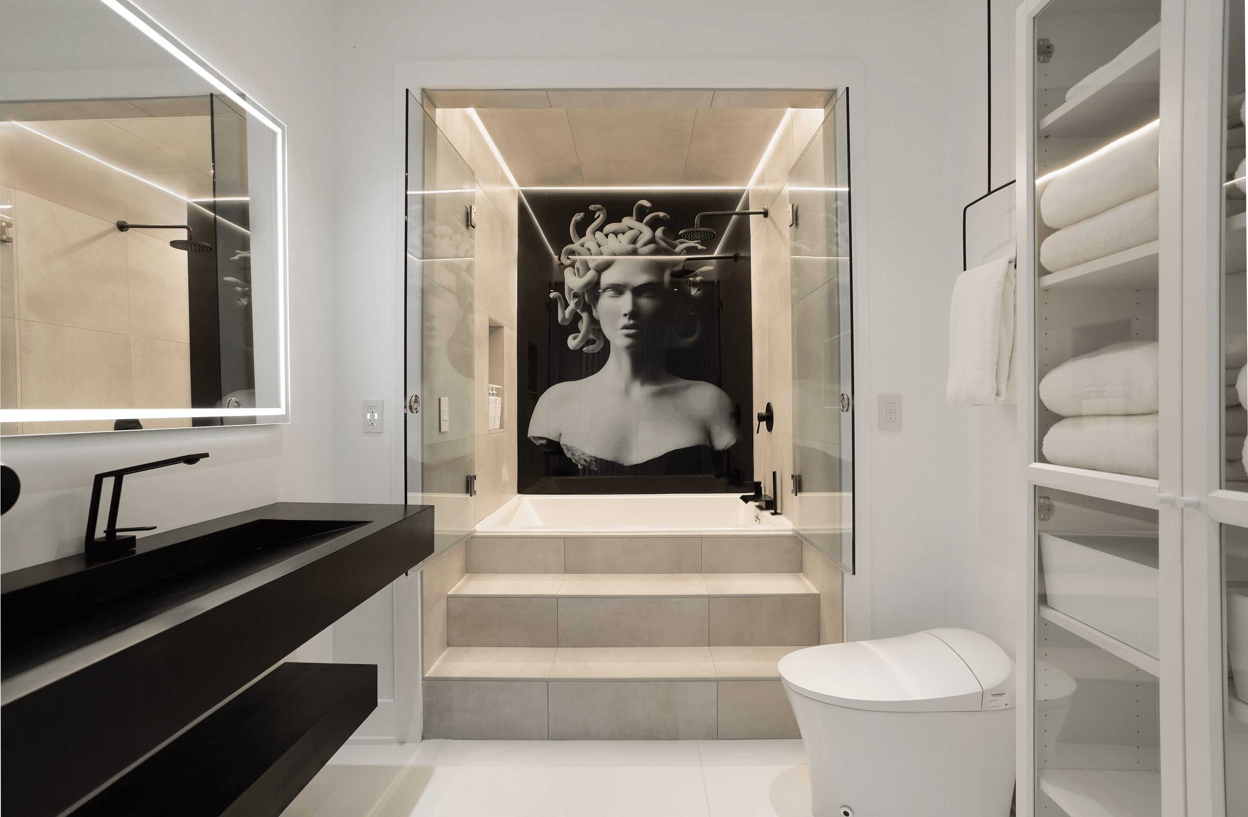 Atlanta modern bathroom remodel designer